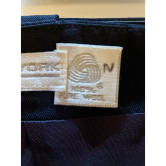 Preston & York Wool Skirt Size 8 Blue Lined Modest Womens Belt - Picture 7 of 9